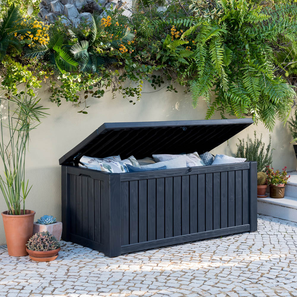 Keter Rockwood XL Grey Outdoor Storage Box 625L Image 3