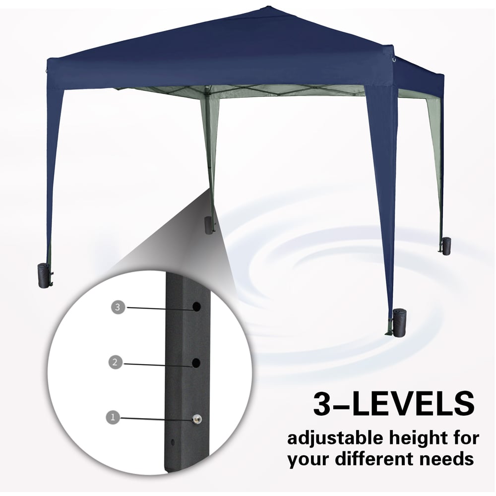 Blue Pop Up Outdoor Gazebo 2 x 2m Image 6