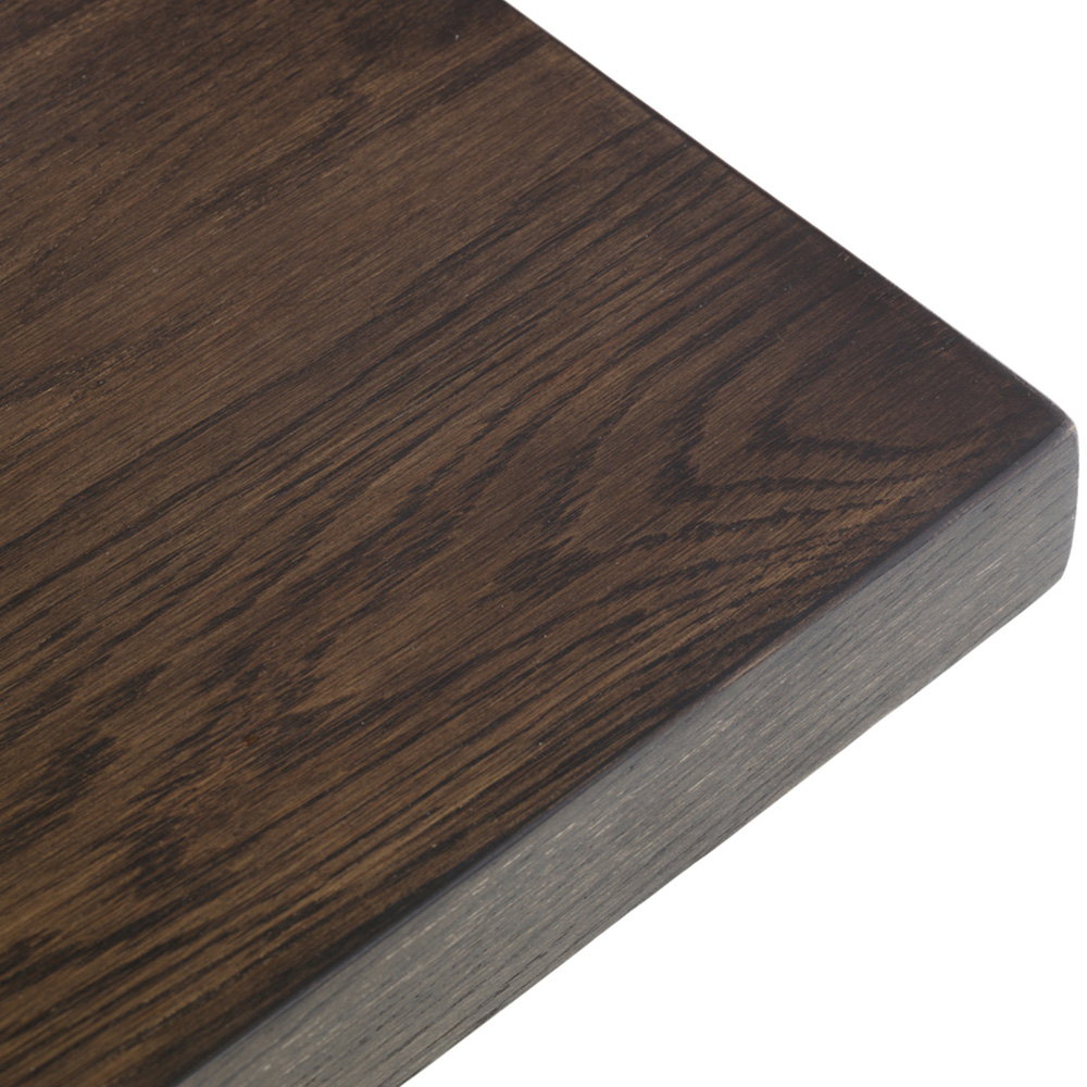 Julian Bowen Brooklyn 6 Seater Rectangular Dining Set Dark Oak and Charcoal Image 7