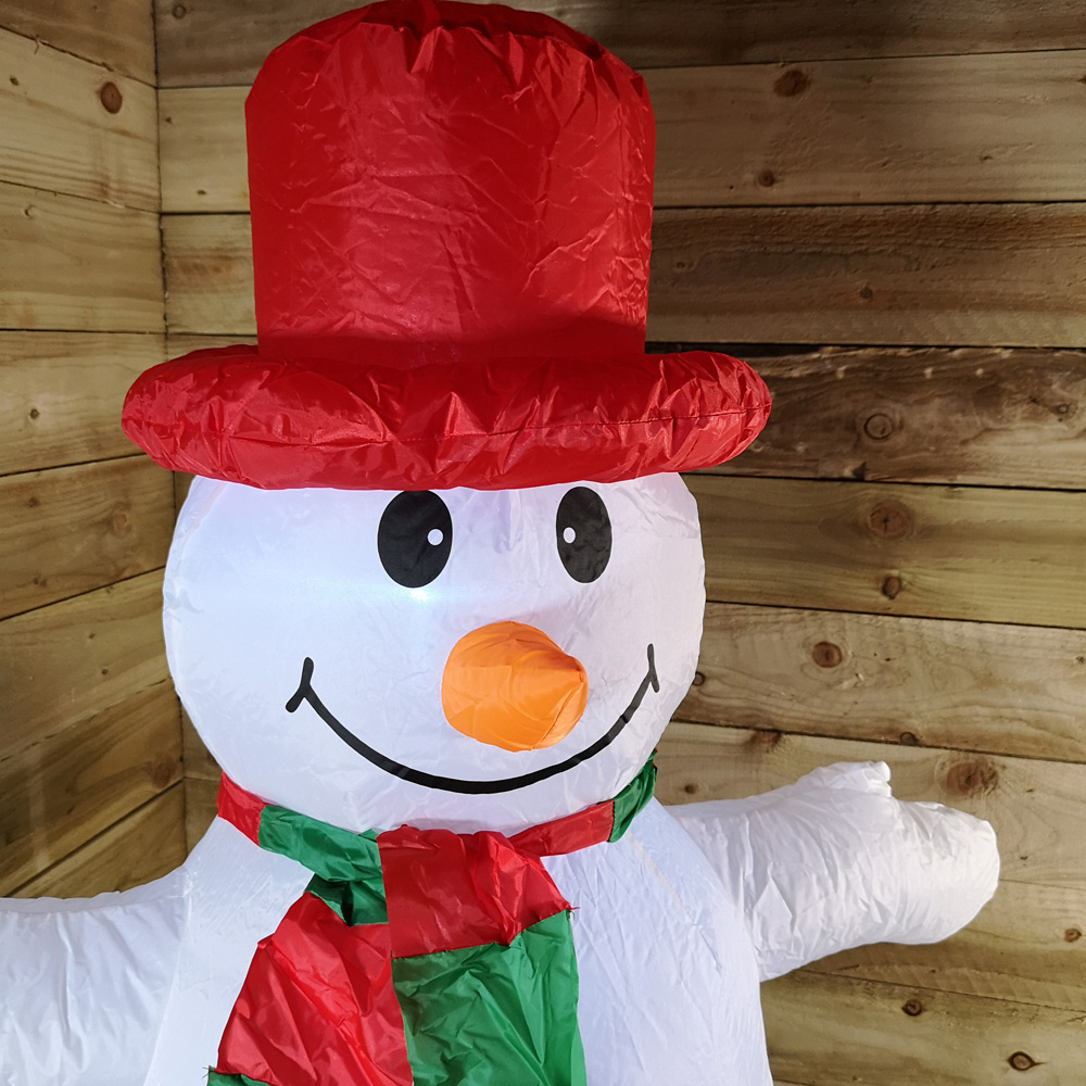 Samuel Alexander Snowman Light Up Inflatable Christmas Decoration 4ft Image 3