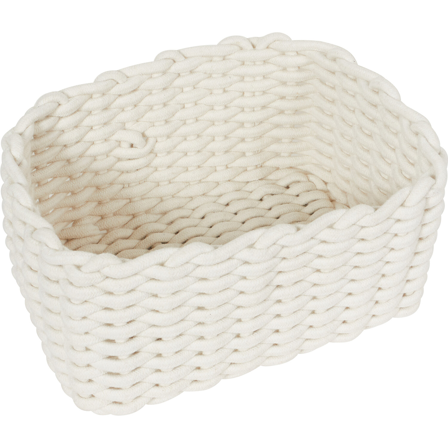 Cream Rope Storage Basket 3 Pack Image 4