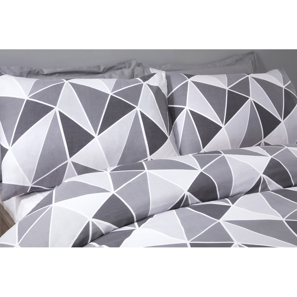 Rapport Home Leo King Grey Duvet Set Image 3
