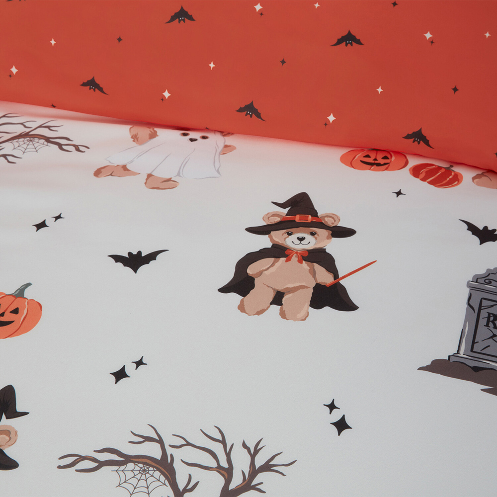 Buddy Bear Halloween Duvet Set Natural Double Image 5
