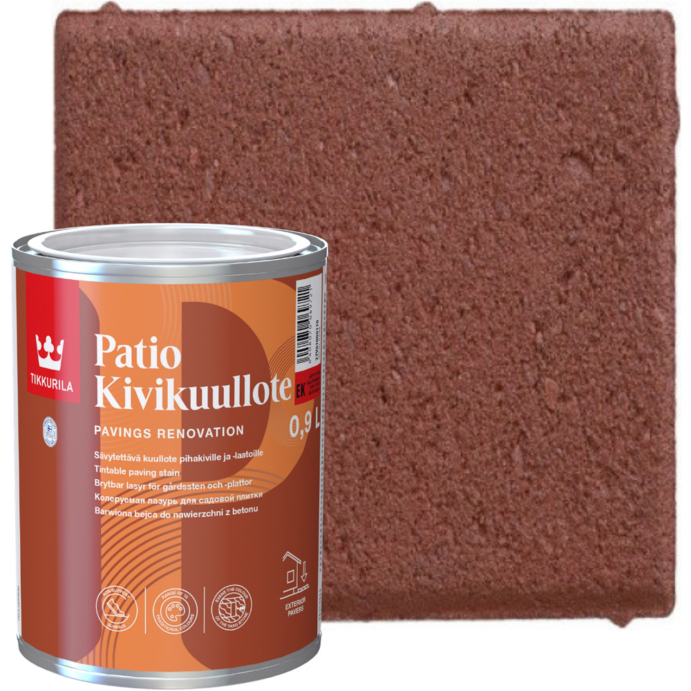 Tikkurila Patio Kivikuullote EK07 Patio Paving Stain 1L Image 4