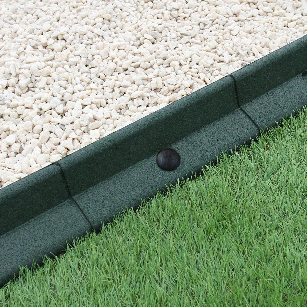 MonsterShop Green 4ft 50 Pack Flexible Lawn Edging Image 4