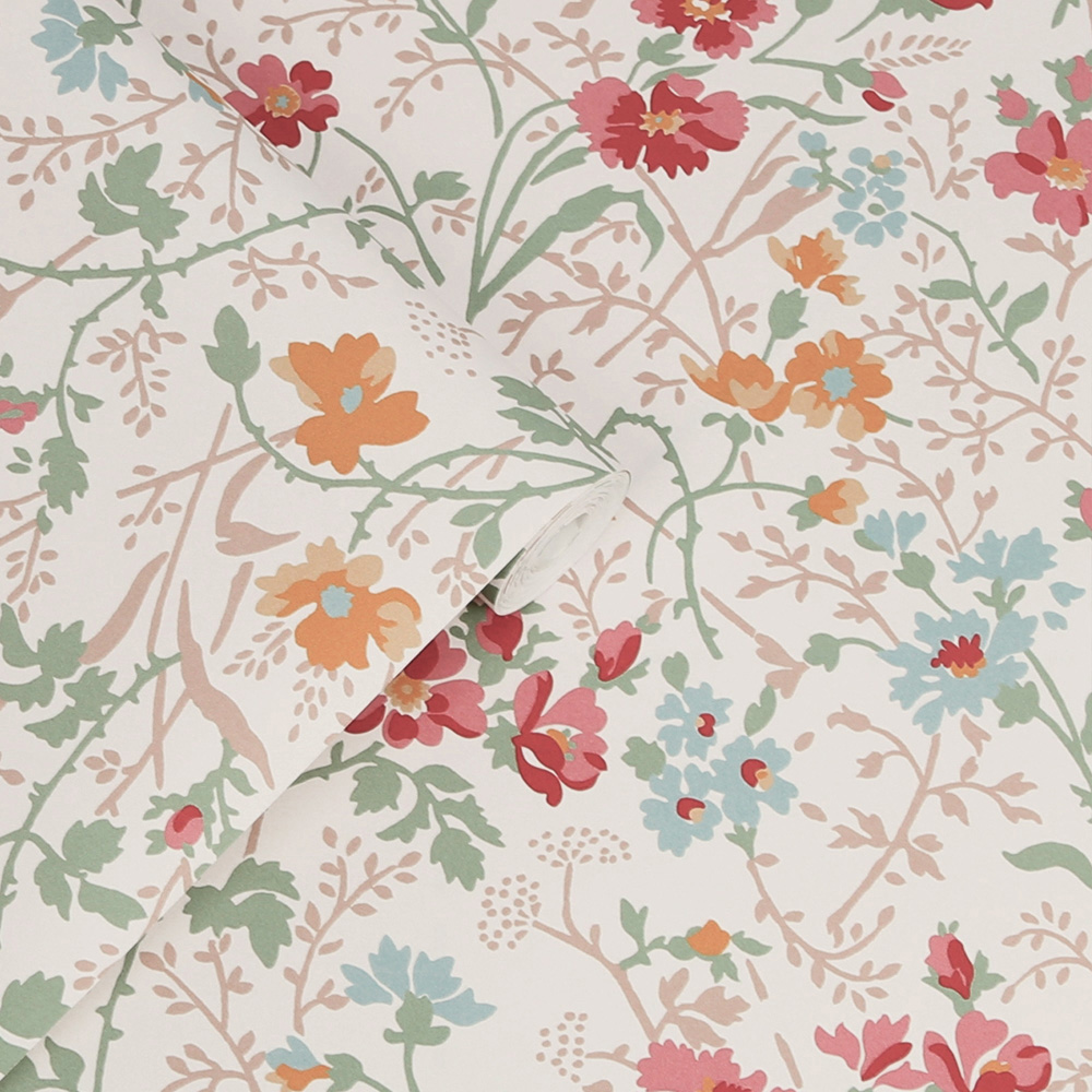 Laura Ashley Shropshire Posy Antique Pink Wallpaper Image 2