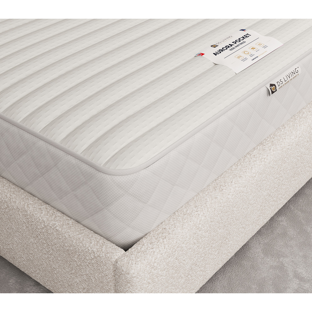 DS Living Aurora Serenity Double 1000 Pocket Sprung Mattress with Comfort Layers Image 3