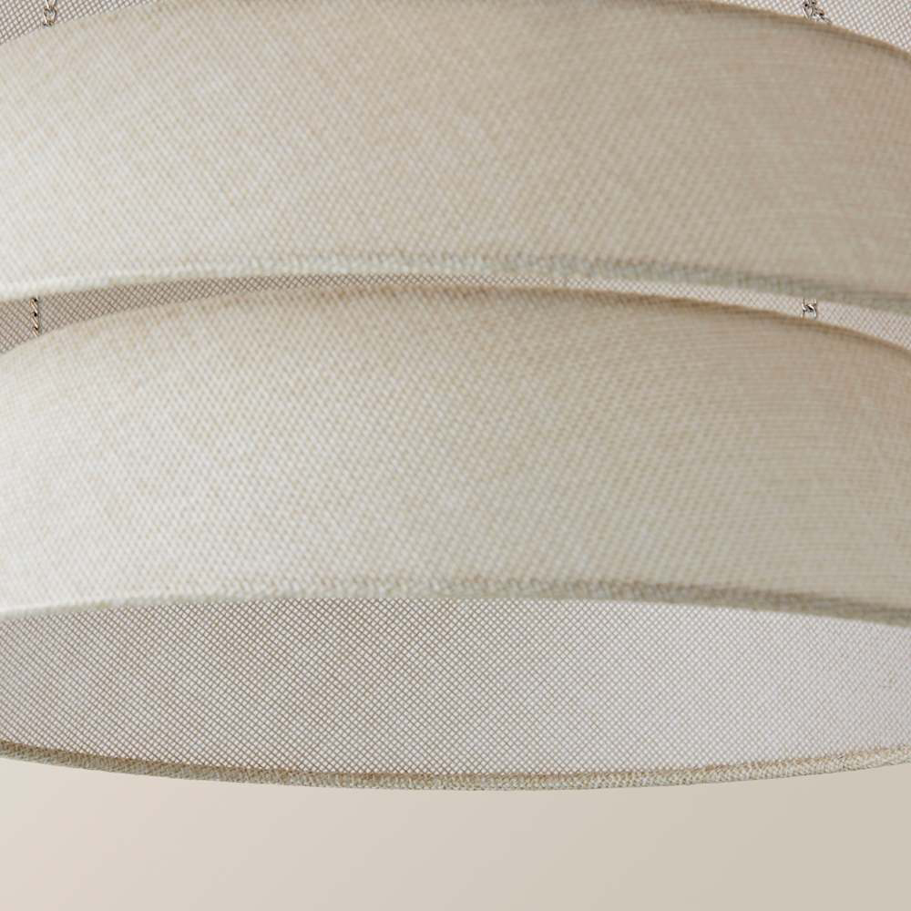 ValueLights Valerie 5 Tier Natural Linen Ceiling Lamp Shade Image 6