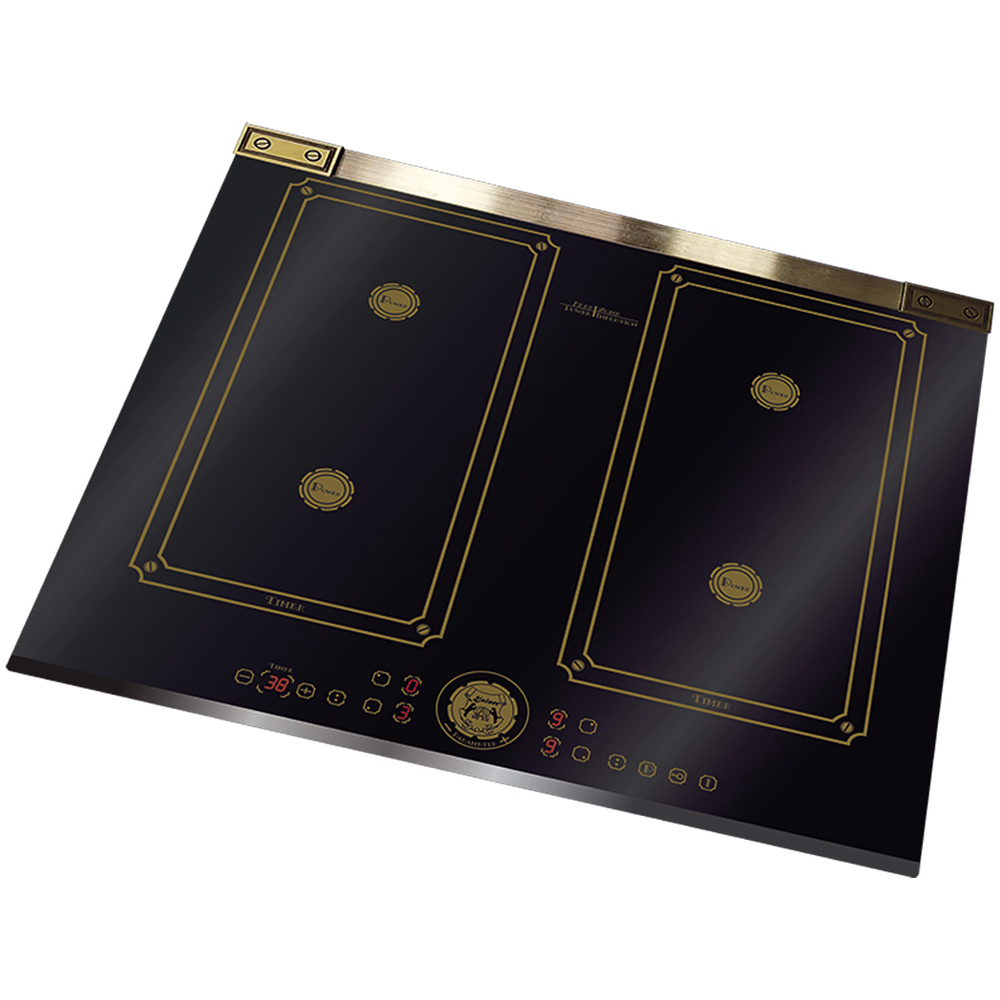 Kaiser Art Deco Black Glass Free Zone Touch Control Induction Hob 59cm Image 3