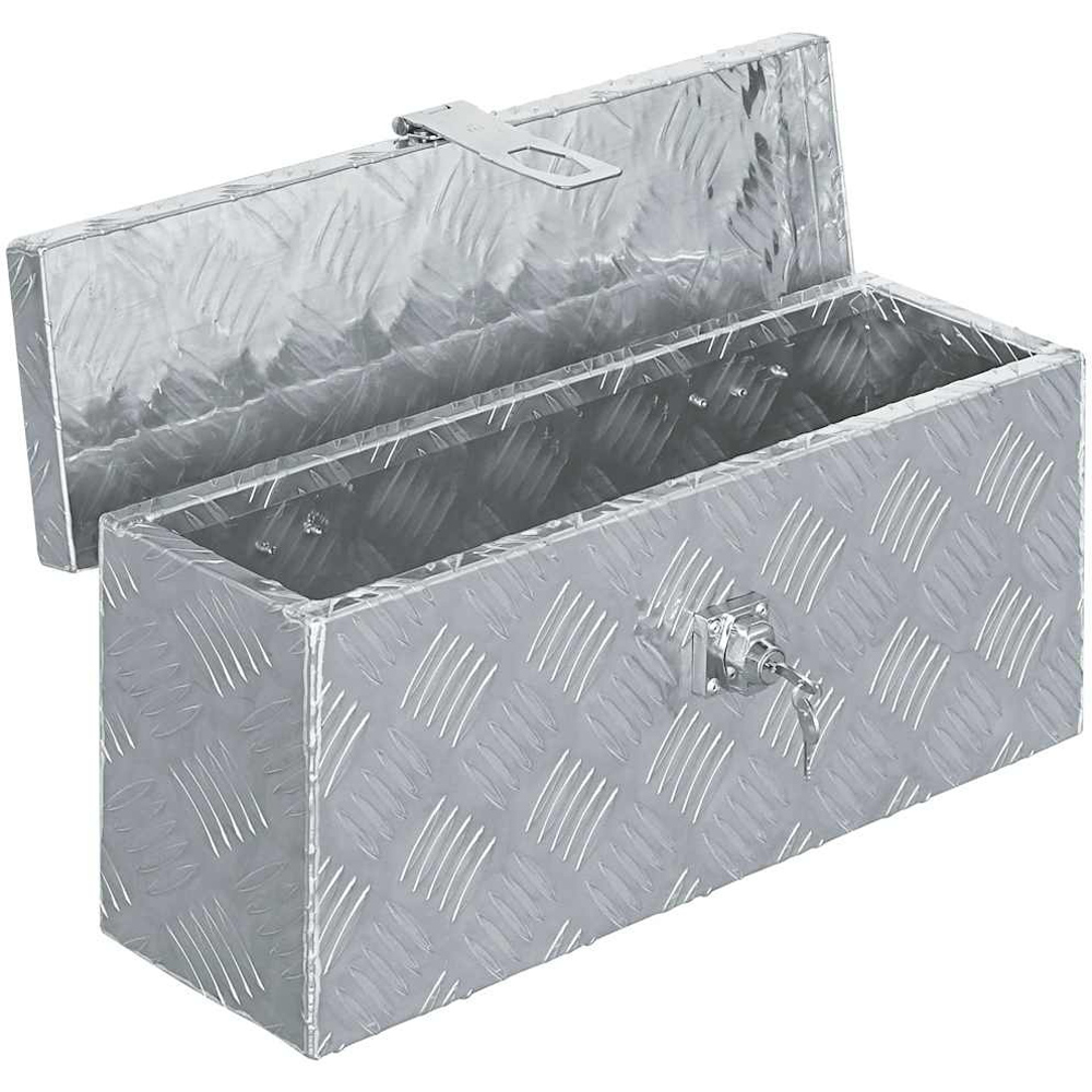 Wallplus Silver Aluminium Storage Box 20 x 48.5x 14cm Image 3