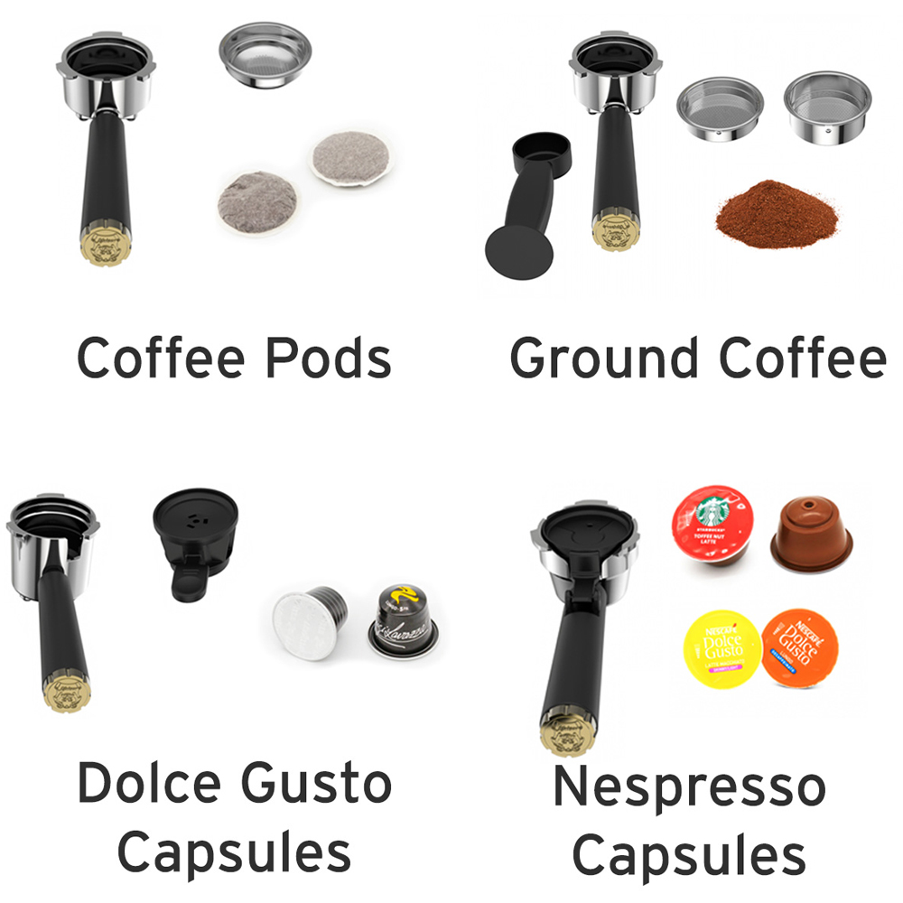 Kaiser Empire Black Espresso Coffee Machine and Toaster Bundle Image 9