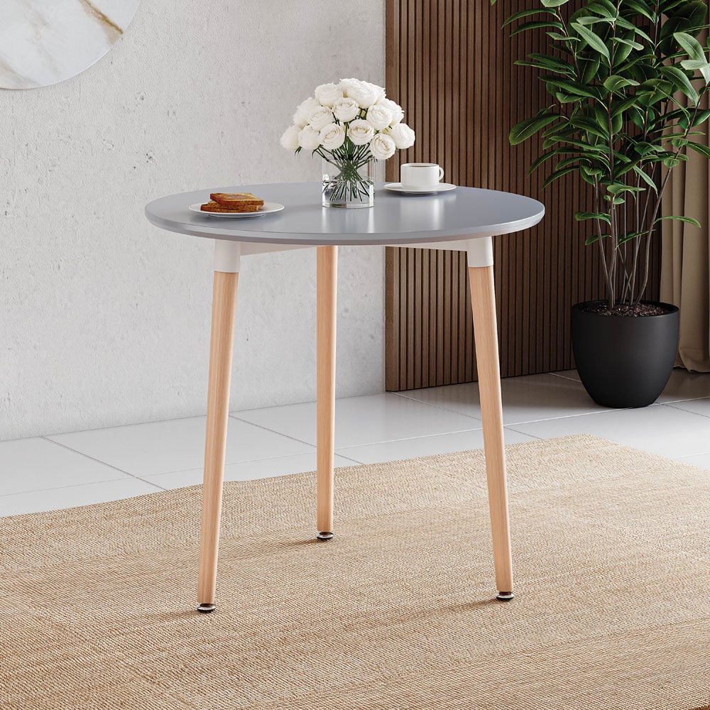 Vida Designs Batley 3 Seater Round Dining Table Grey Image 4
