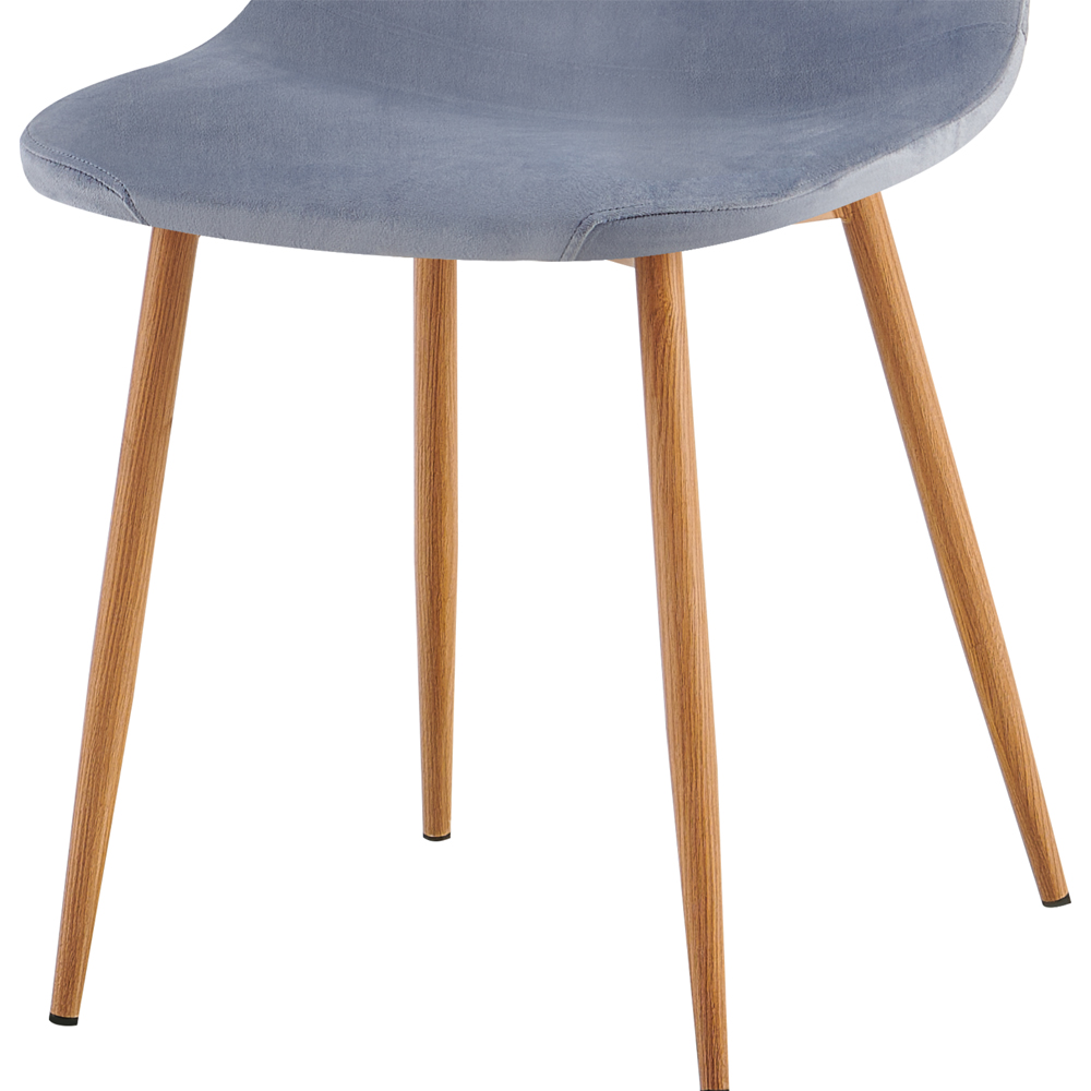 DS Living Luxe Set of 2 Blue Mirage Wood Printed Coating Dining Chairs Image 4