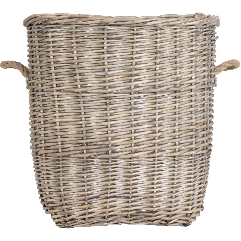 Charles Bentley Snug Wicker Log Basket with Fabric Liner Set of 2 Image 5