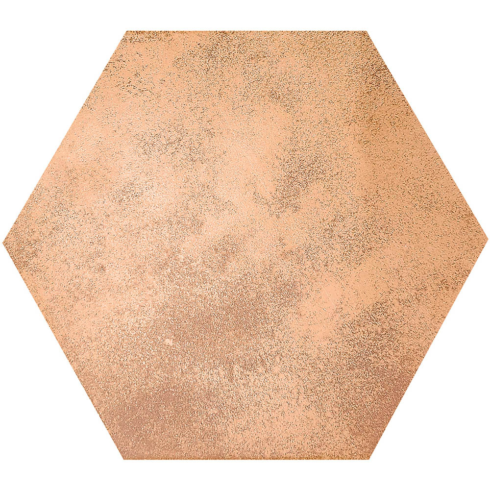 Top Ceramics Brown Copper Hexagon Porcelain Wall Tile 215 x 250mm Image 5
