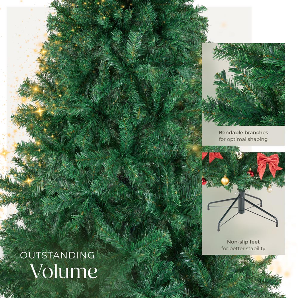 tectake Dasher Dense Needle Green Artificial Christmas Tree 7.5ft Image 3