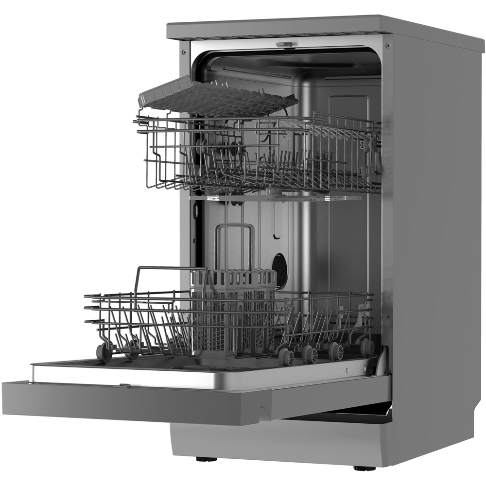 Midea MDWEF1034DXD Silver 10 Place Slim Freestanding Dishwasher Image 5