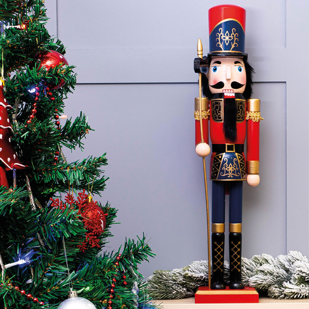 St Helens Multicolour Classic Wooden Nutcracker Soldier 60cm Image 4