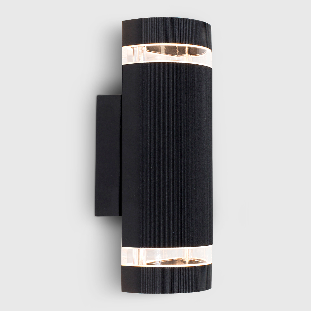 ValueLights Ryston Black Cool White Bulb Wall Up-Down Light Image 6