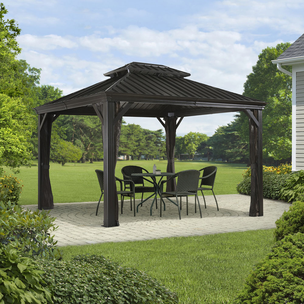 Sojag Messina 3 x 3.7m Grey Gazebo Image 4