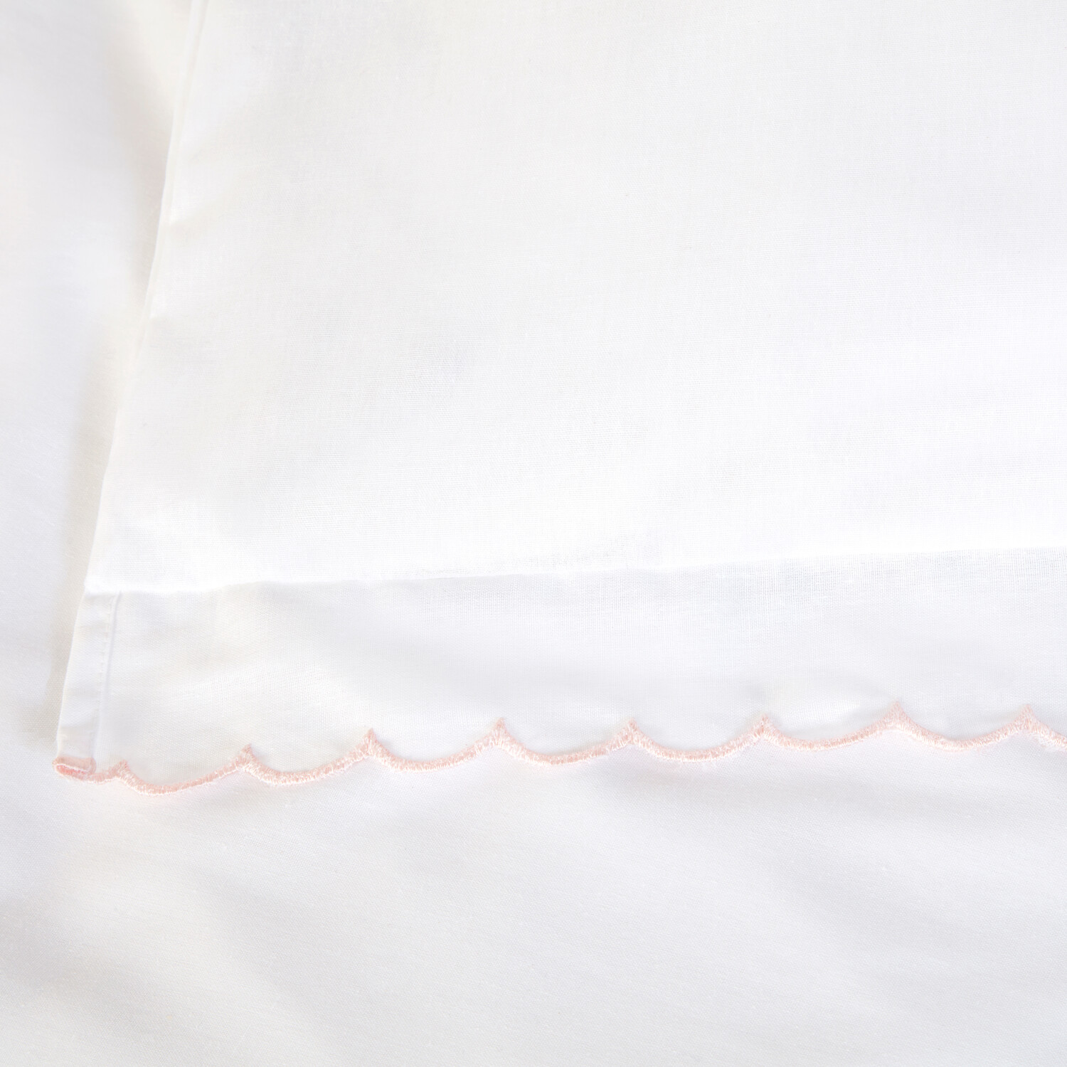 Scallop Edge Duvet Set Blush Superking Image 2