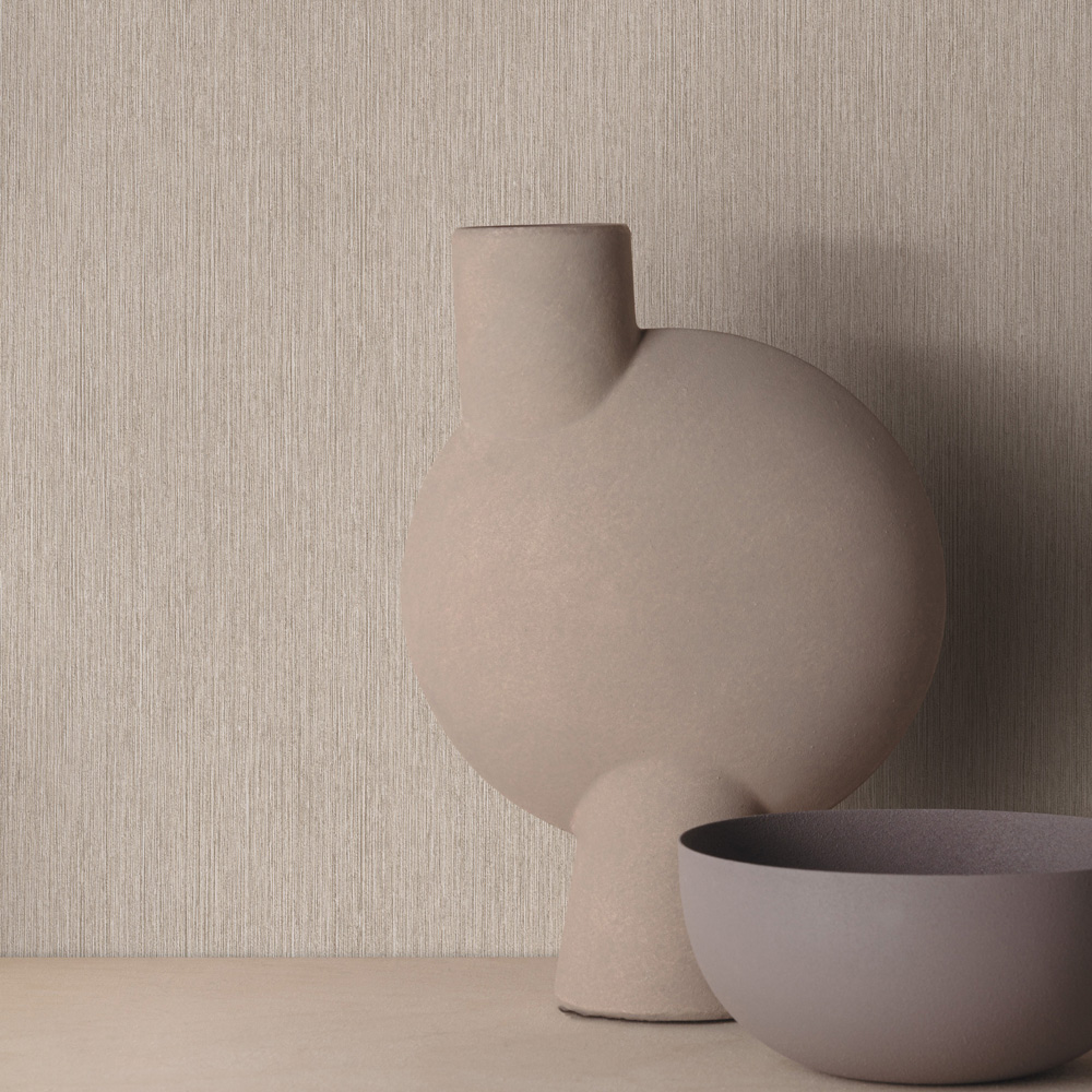 Grandeco Boutique Driftwood Seagrass Effect Texture Embossed Greige Wallpaper Image 2