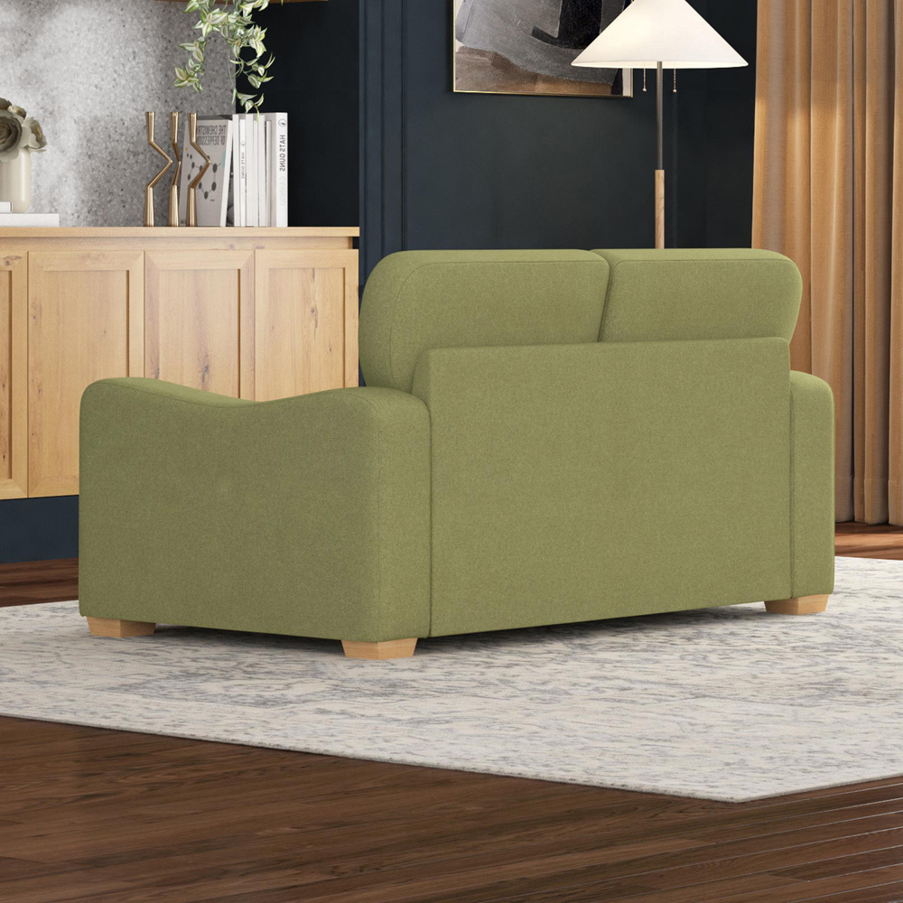 Theadford 2 Seater Olive Venice Fixed Back Sofa Image 6