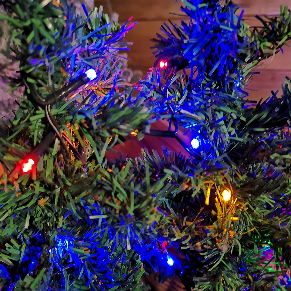 Samuel Alexander 6 Piece 15 Multicolour LED 5m Green Tree Christmas Path Light Set 5m Image 9