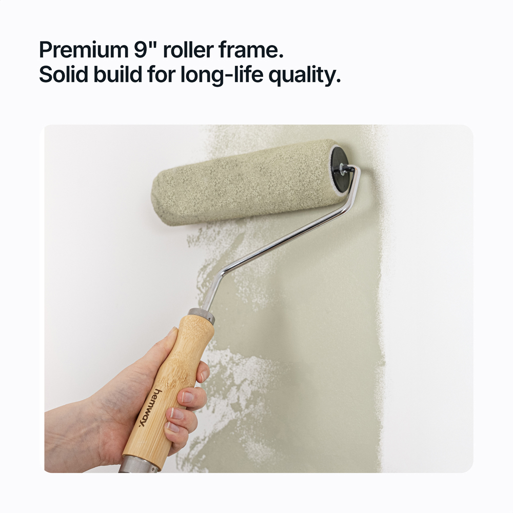Hemway Tools Premium Bamboo Paint Roller Frame 9 inch Image 3