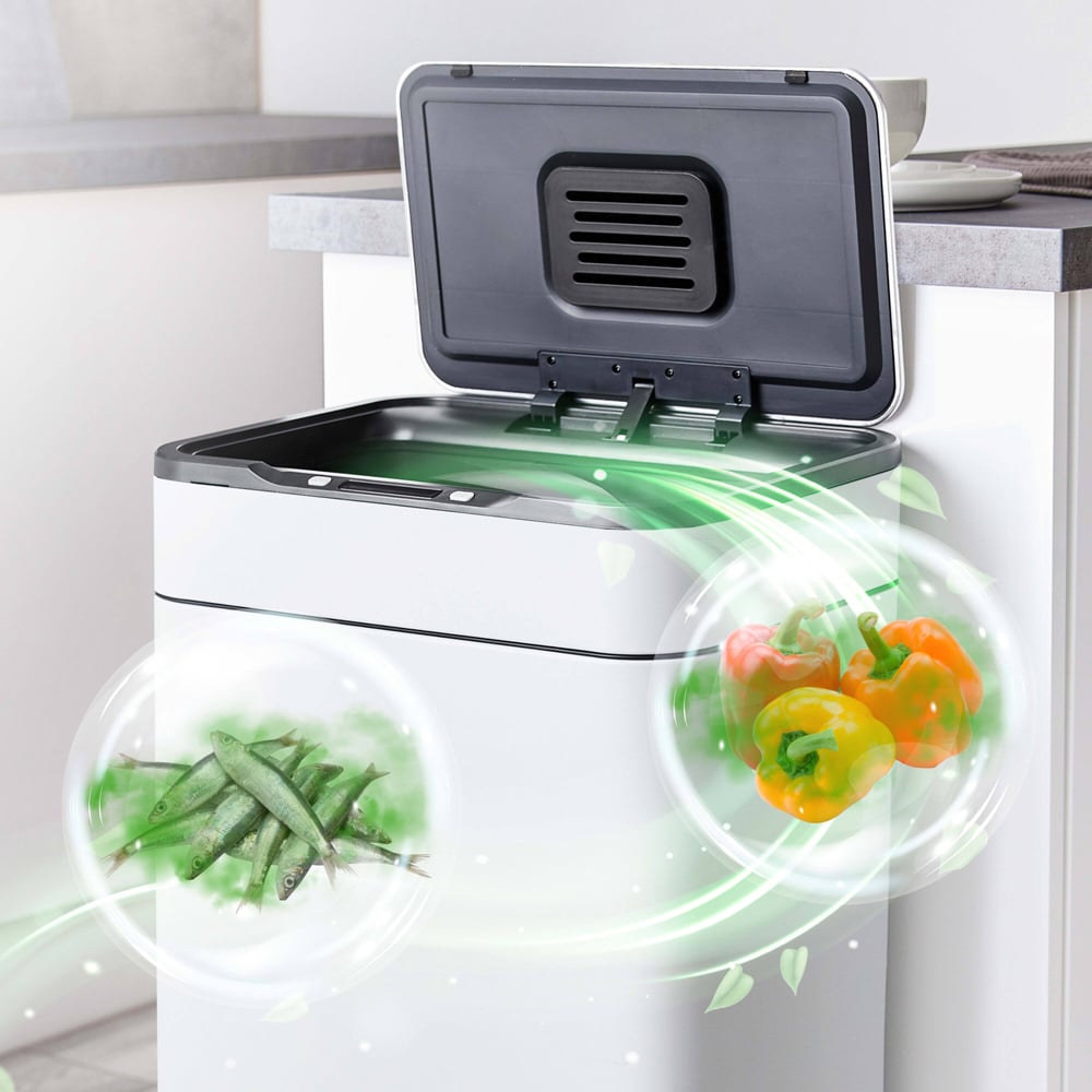 Tower Ozone White Sensor Bin 65L Image 3