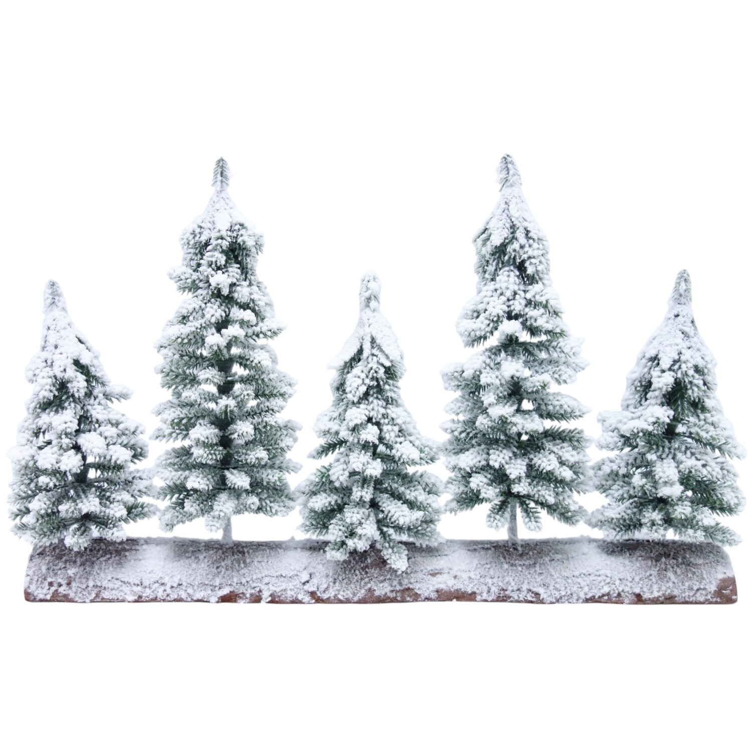 Frosted Mantle Tree LogWhite and Green Image 1
