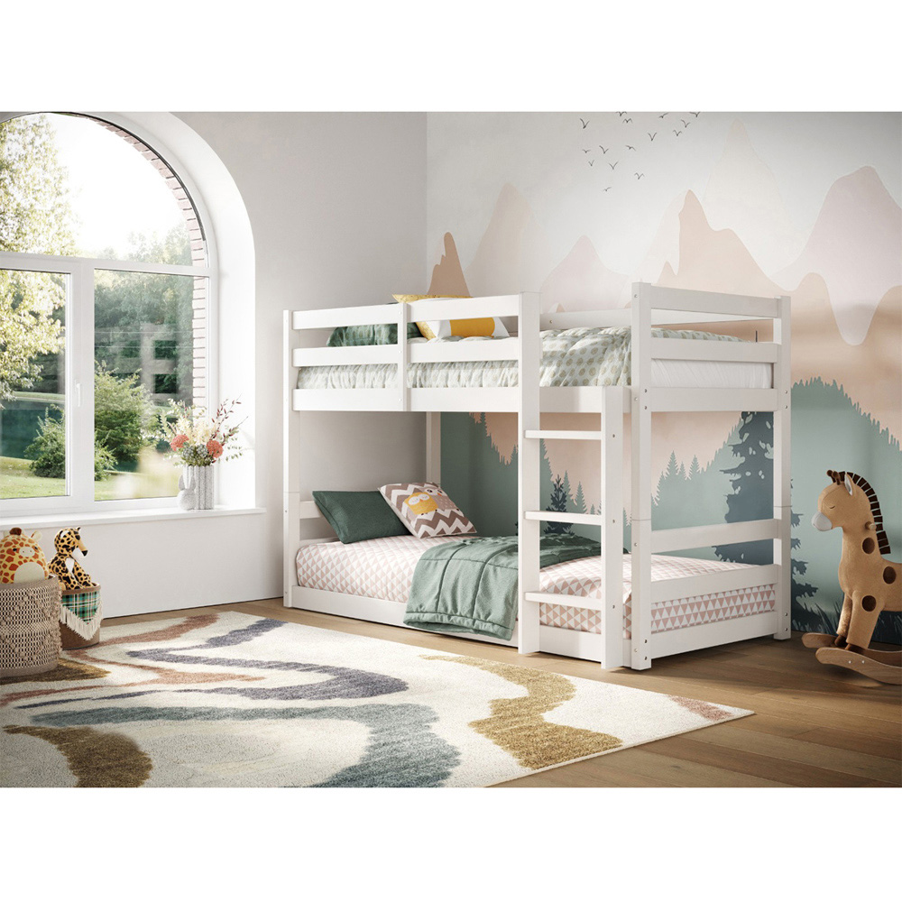 Flair Shasha White Low Shorty Wooden Bunk Bed Image 5
