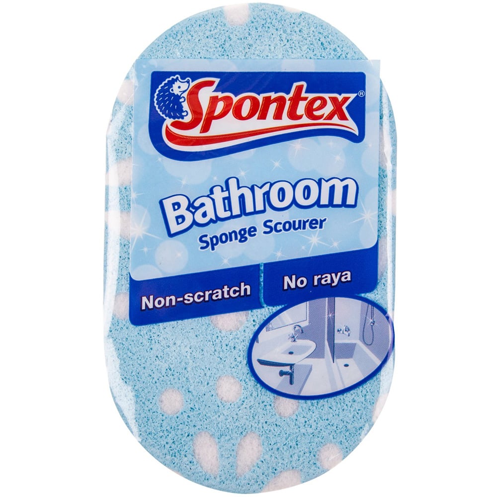 Spontex Bathroom Scourer - Turquoise Image
