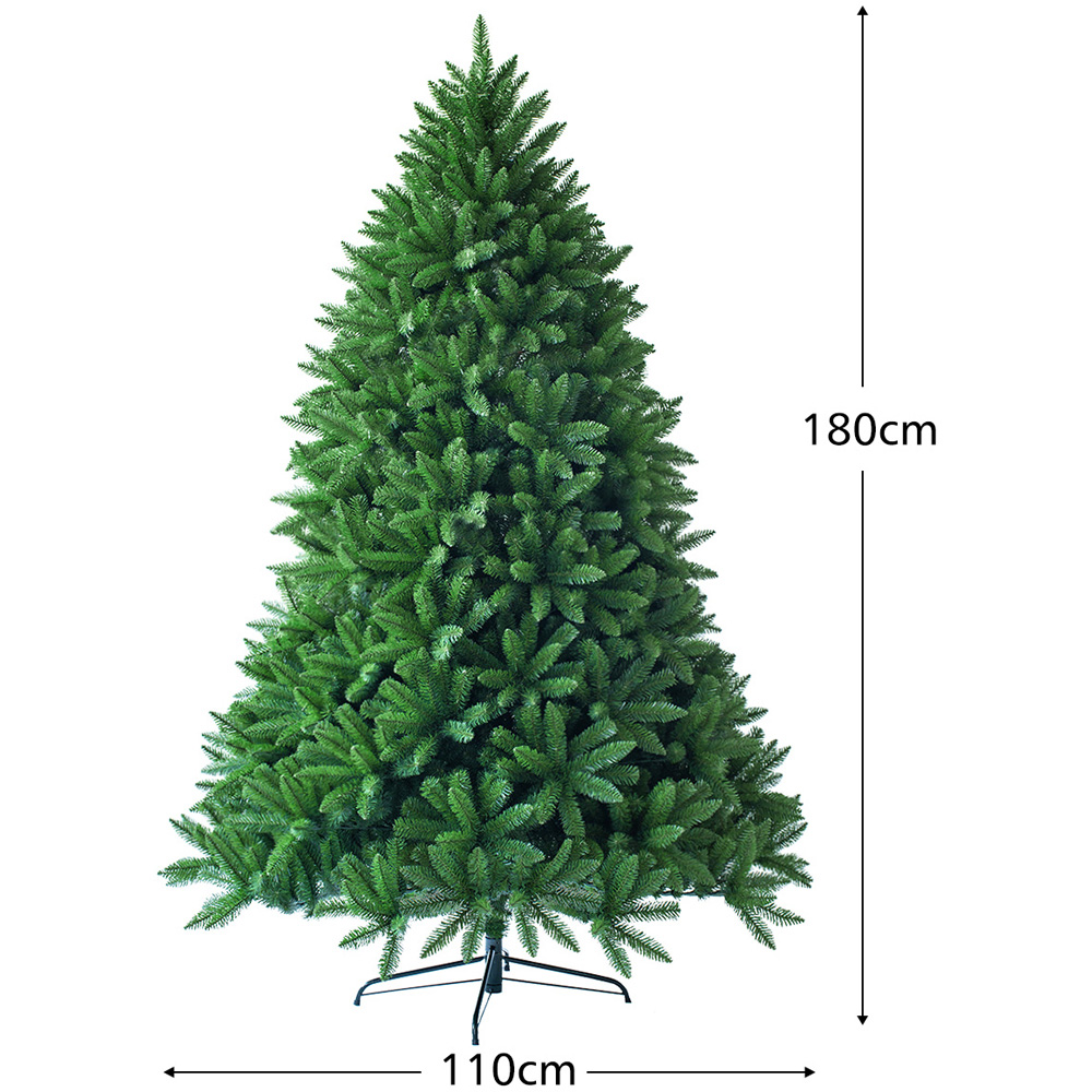 Costway PVC Branch Tips Hinged Artificial Christmas Tree 6ft Image 8