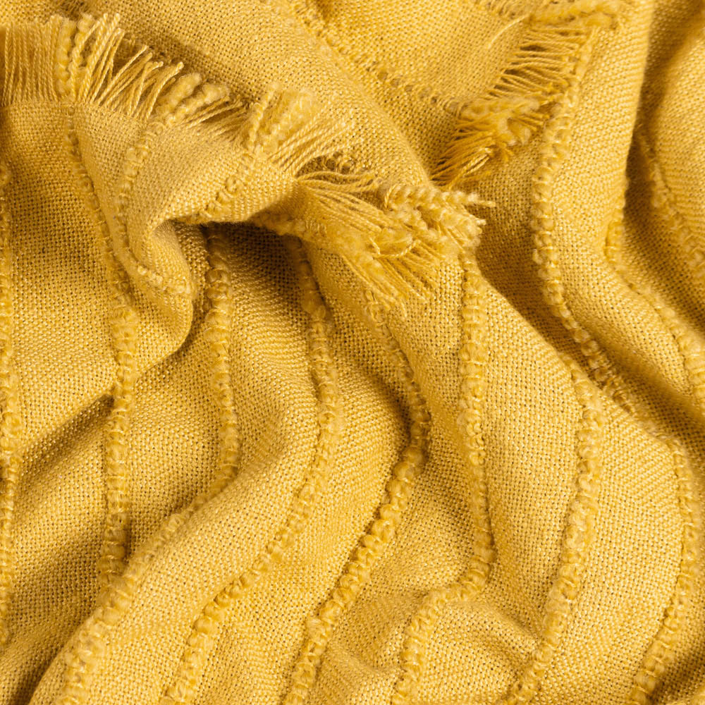 furn. Hazie Pomelo Woven Fringed Throw 130 x 180cm Image 3