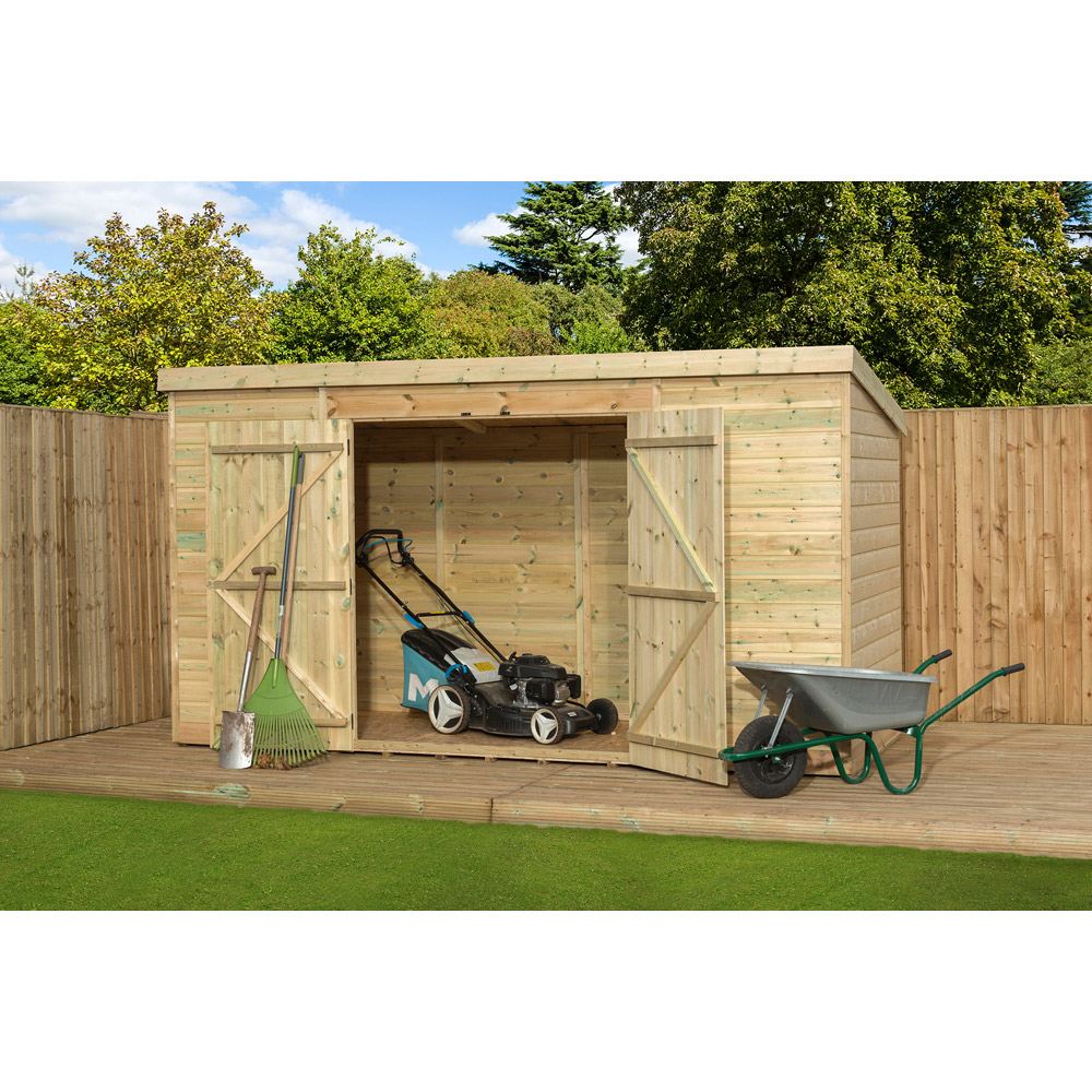 Empire Sheds 5000 14 x 6ft Double Door Tongue and Groove Pent Garden Shed Image 2