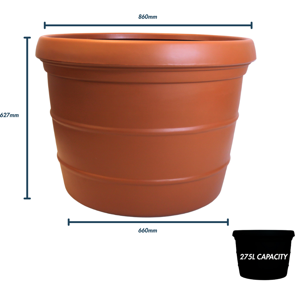 Trifibre Kesington Rust Planter 62 x 66cm Image 7