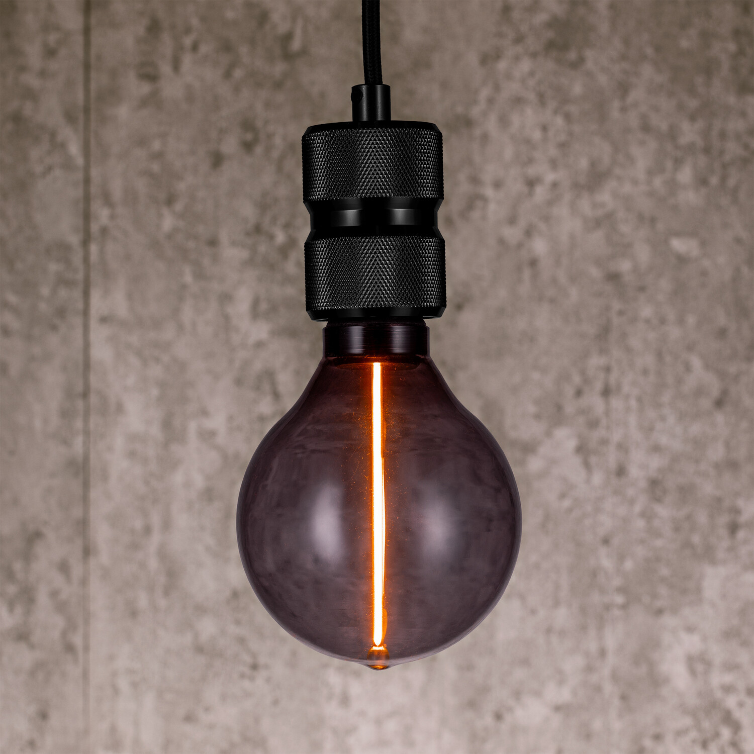 TCP Filament Smoke G95 70L B22 Warm White Bulb - Warm White Image 3