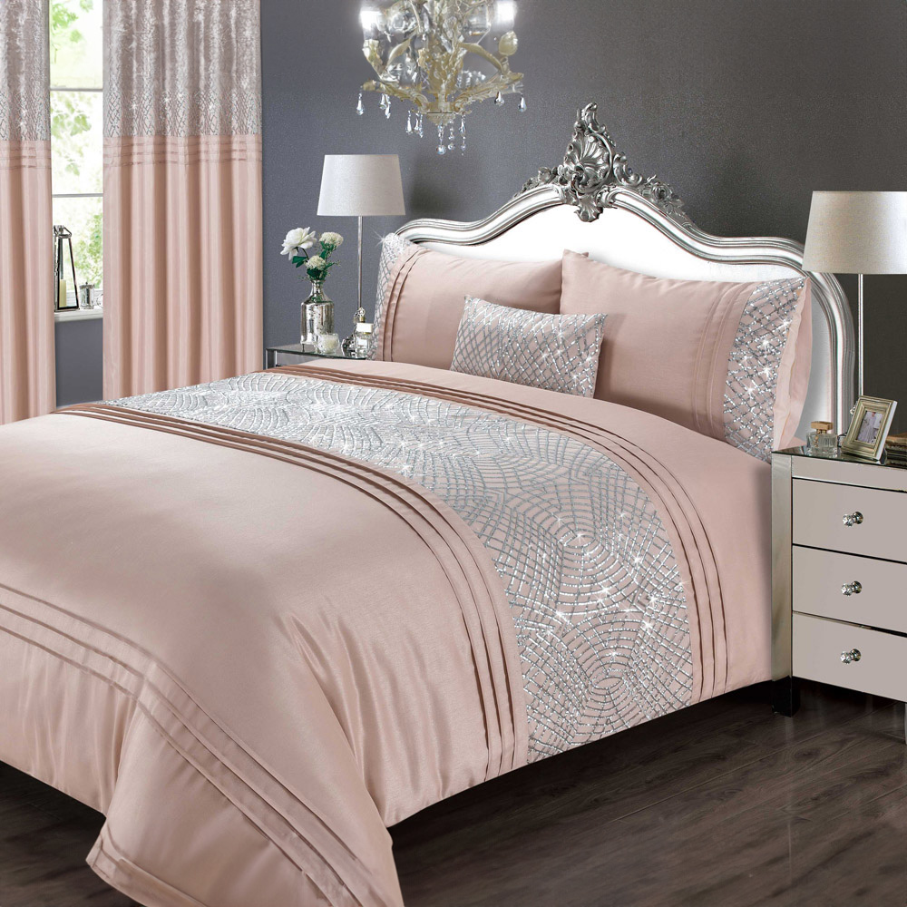 Rapport Home Charleston King Size Blush Duvet Set  Image 1