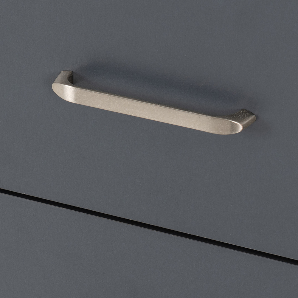 Seconique Portland 5 Drawer Grey and Oak Effect Narrow Chest of Drawers Image 7