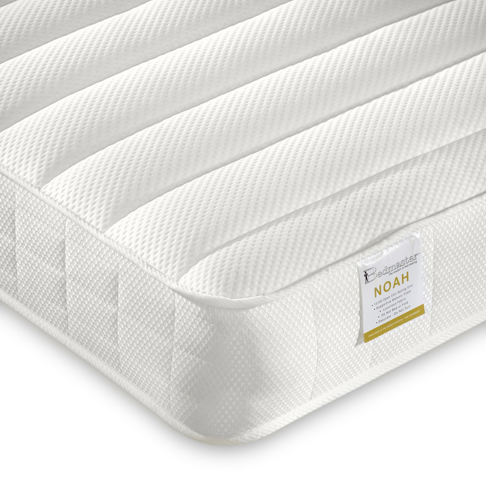 Bedmaster Oliver Triple Sleeper Grey and White Storage Bunk Bed with Memory Foam Mattresses Image 3