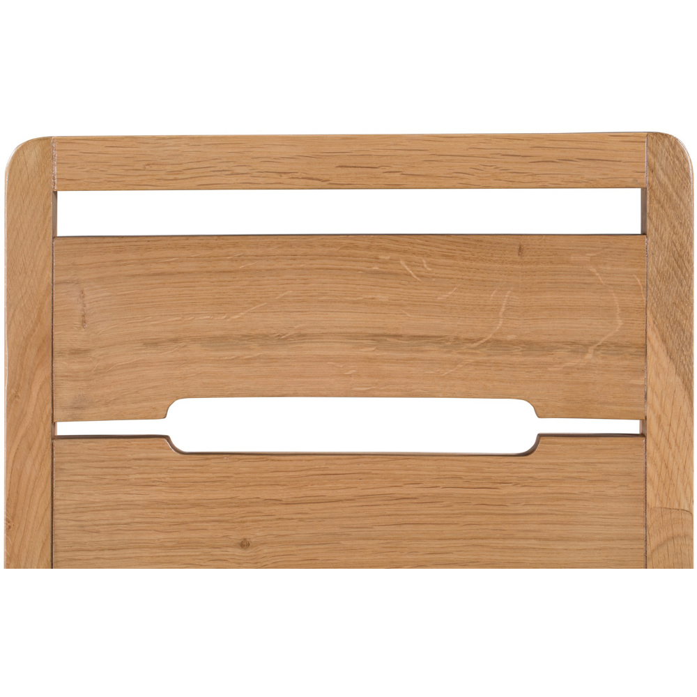 Julian Bowen Curve Set of 2 Oak Dining Chair Image 5