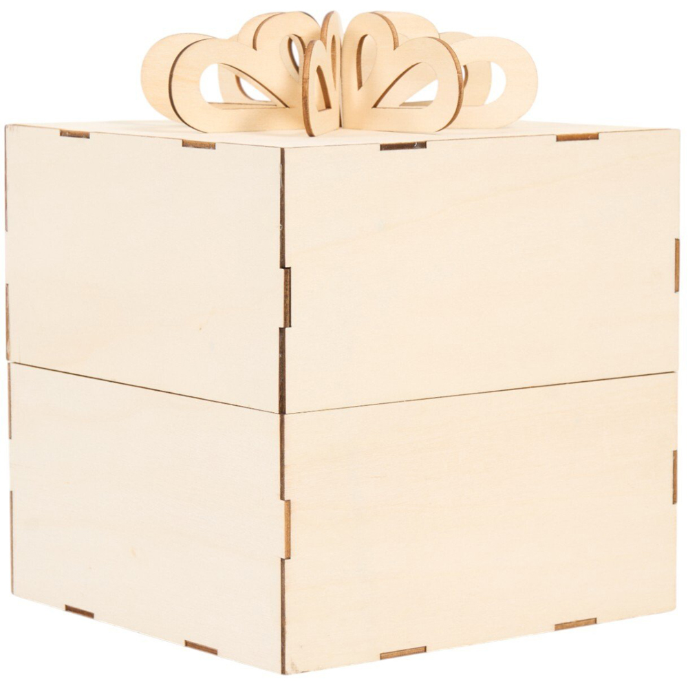 Decorate Your Own Wooden Present BoxNatural Image 2