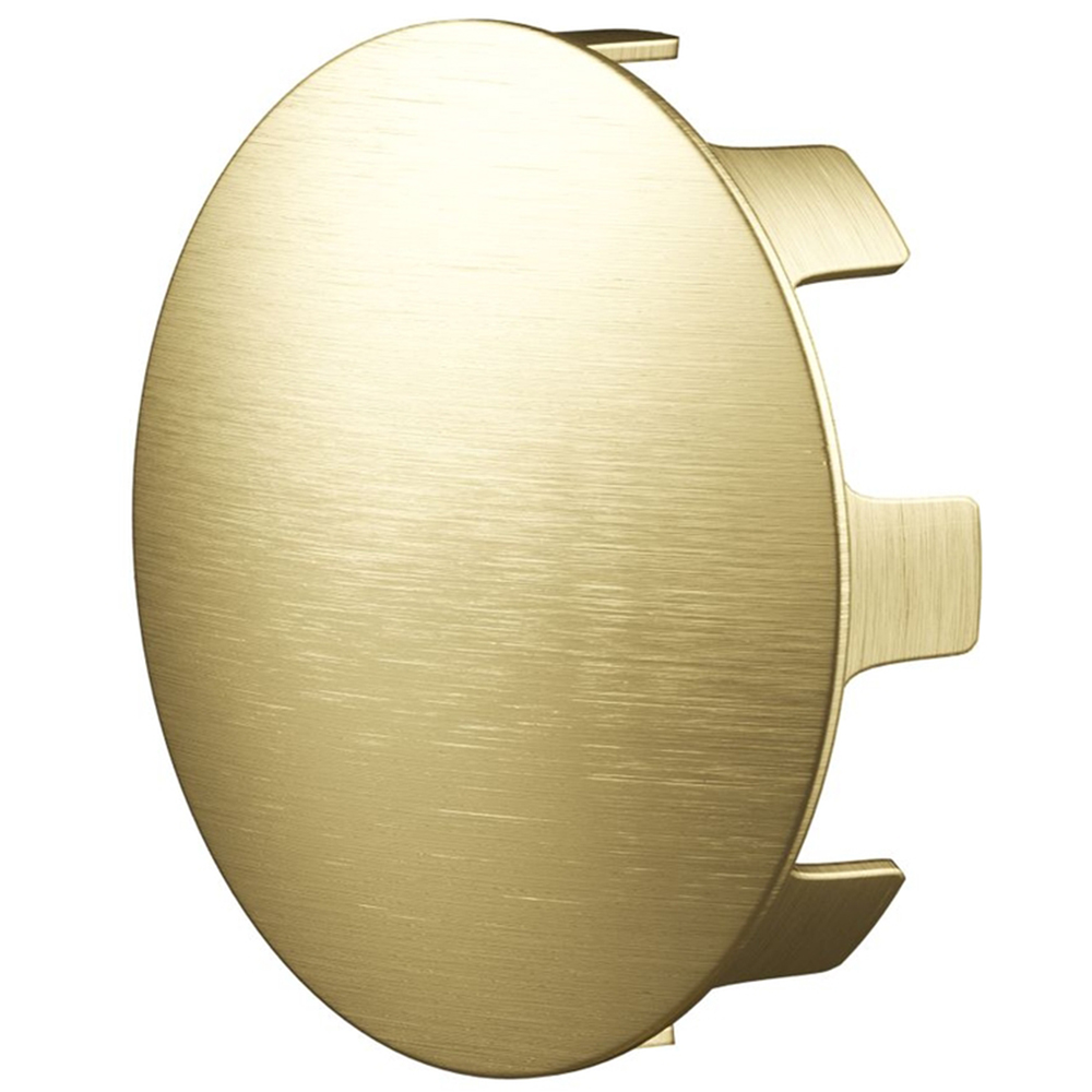 Rothley Satin Brass Stair Handrail Shallow Cap 2 Pack Image 2