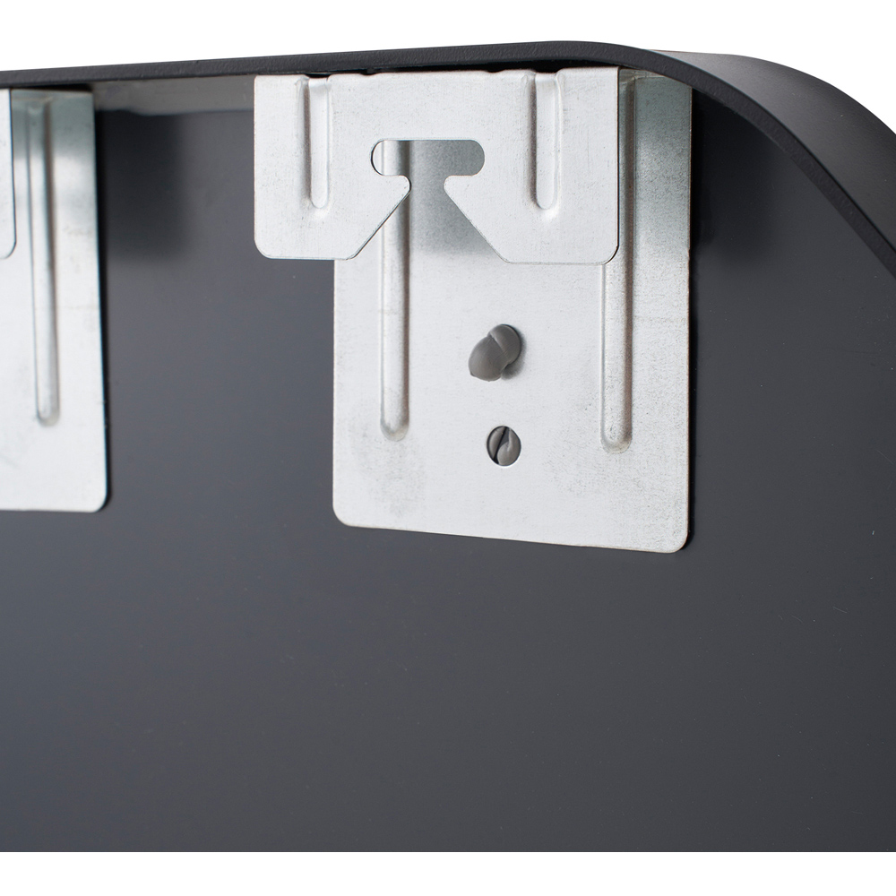 Living and Home Black Hexagonal Aluminium Framed HD Float Glass Bathroom Mirror 40 x 40cm Image 5