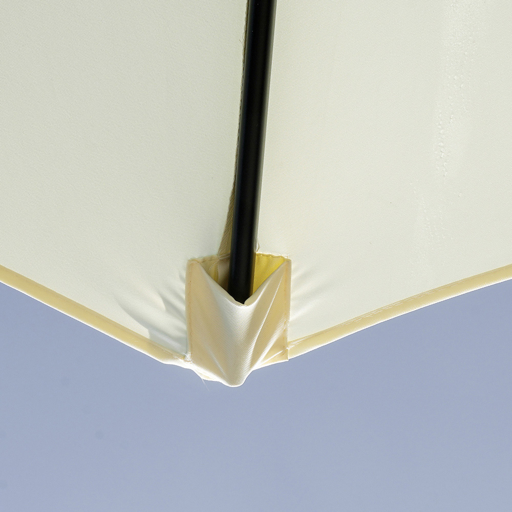 Outsunny Beige Crank and Tilt Parasol 3m Image 3