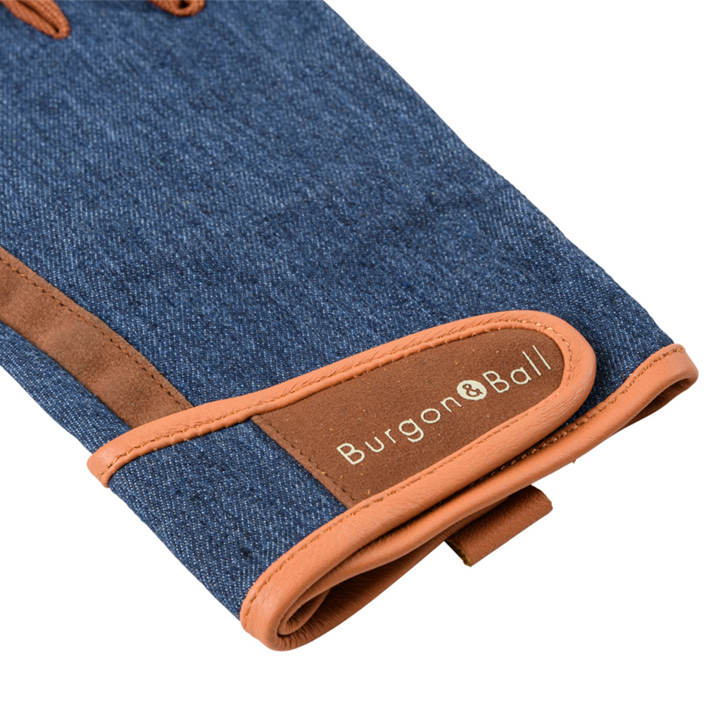 Burgon and Ball Dig The Glove Large-XL Denim Workwear Blue Gardening Gloves Image 6