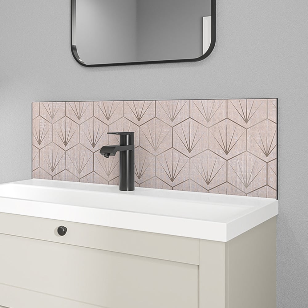 Wetwall Alloy Stella Rosa Splashback 800 x 250mm Image 1