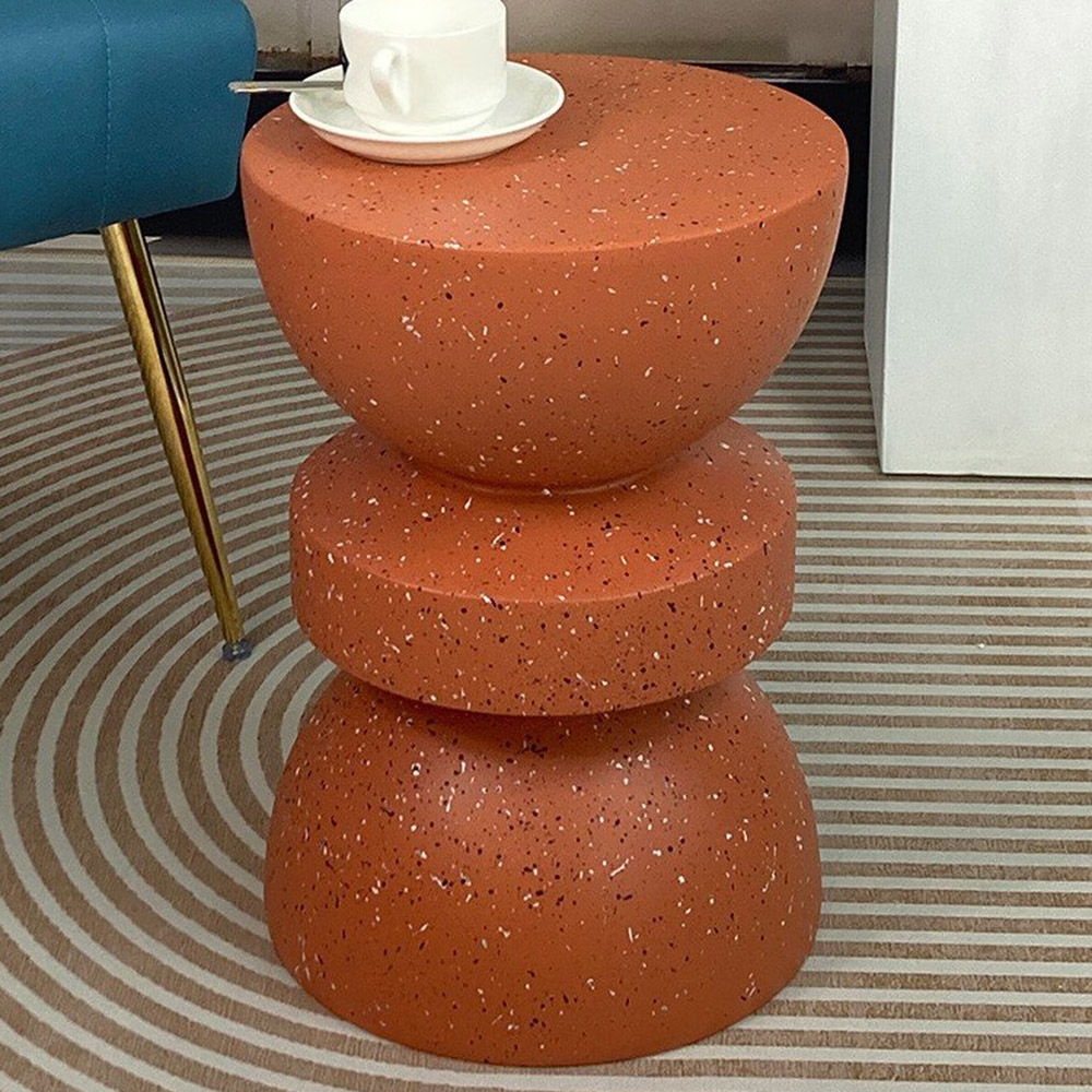 Terracotta Speckled Side Table Image 1