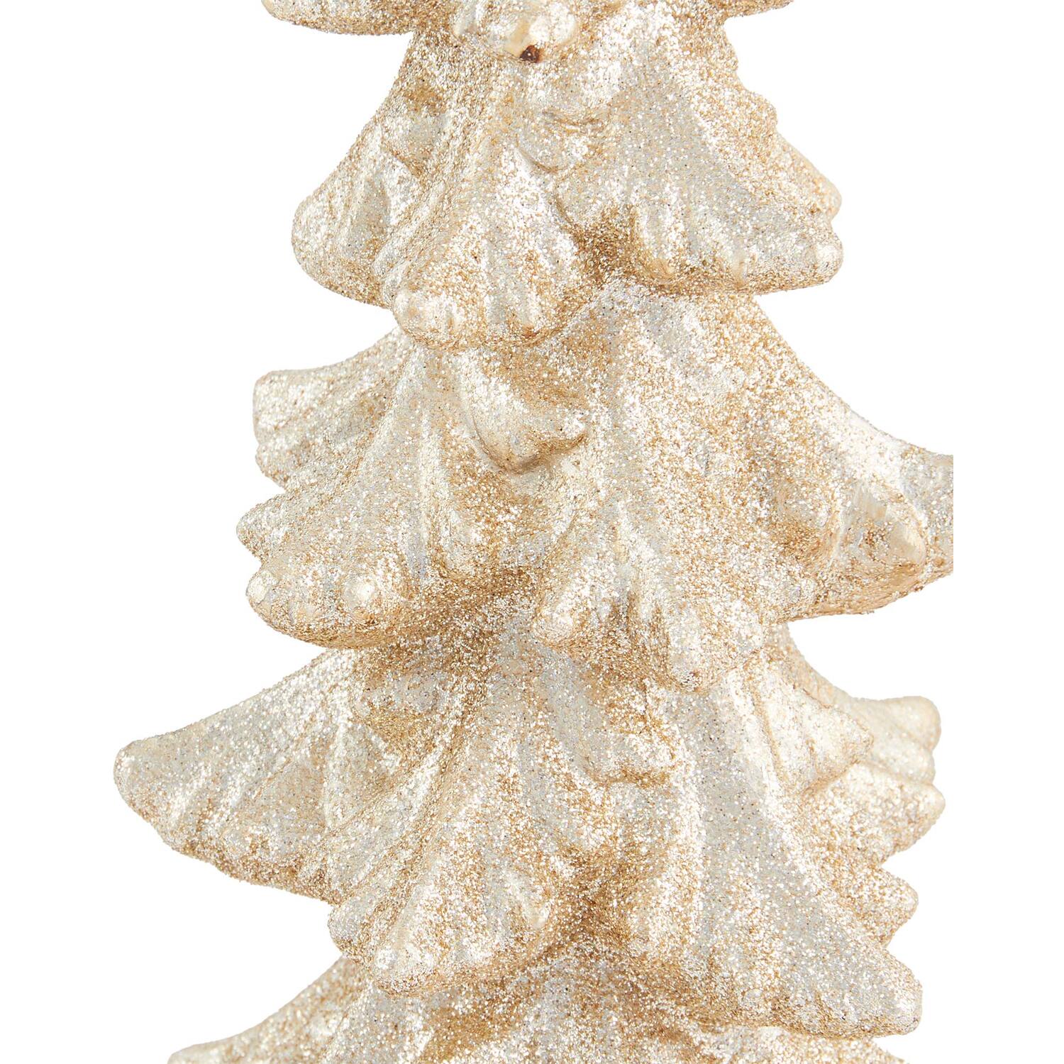 Champagne Glitter Tree Decoration - Gold Image 2